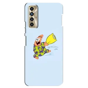 Чехлы с Патриком на TECNO Camon 17P (CG7n) (Патрик с подушкой)