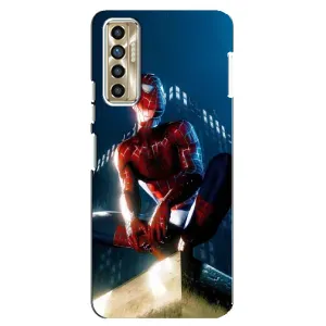 Чехол Супергерой Человека Паука на TECNO Camon 17P (CG7n) (Паук на доме)