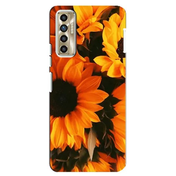 Чехол с рисунком «подсолнухи» для TECNO Camon 17P (CG7n) Чехол с рисунком «подсолнухи» для TECNO Camon 17P (CG7n)