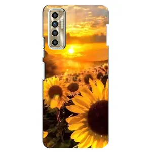 Чохол з Квітами для TECNO Camon 17P (CG7n) (поле соняшників)