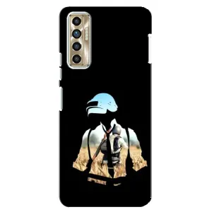 Чохол з картинкою "Герой Pubg" на TECNO Camon 17P (CG7n) (Пубг мен)