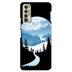 Силиконовый бампер на рождество для TECNO Camon 17P (CG7n) (Рождественский Олень)