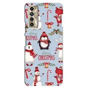Чехол Санта Клаус для TECNO Camon 17P (CG7n) (Рождественский)