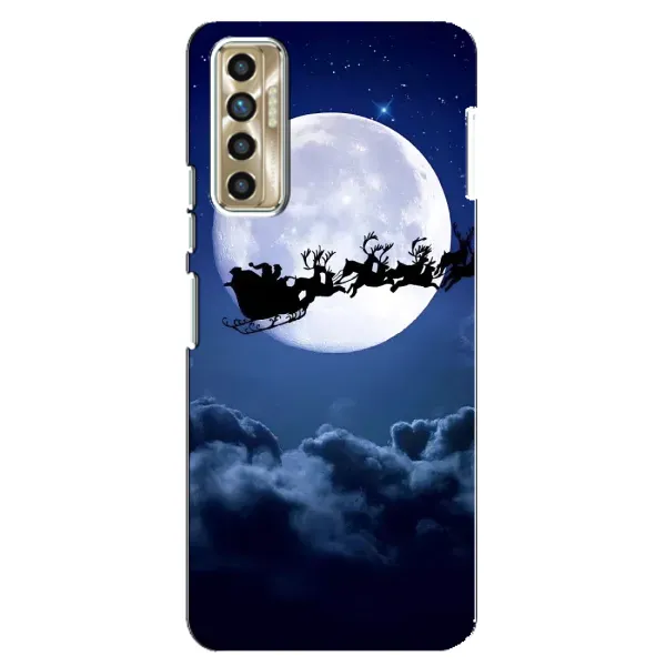 Чехол с рисунком «Санта - луна» для TECNO Camon 17P (CG7n) Чехол с рисунком «Санта - луна» для TECNO Camon 17P (CG7n)