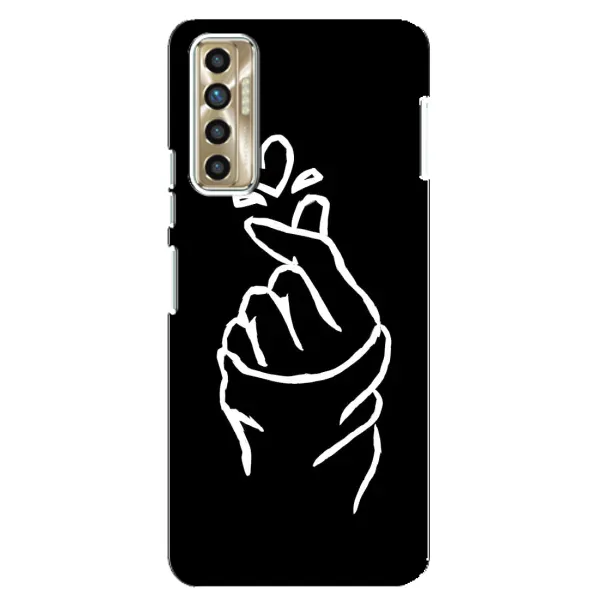 Чохол з малюнком «Сердечко на чорному» для TECNO Camon 17P (CG7n) Чохол з малюнком «Сердечко на чорному» для TECNO Camon 17P (CG7n)