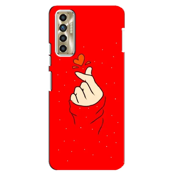 Чохол з малюнком «Сердечко на червоному» для TECNO Camon 17P (CG7n) Чохол з малюнком «Сердечко на червоному» для TECNO Camon 17P (CG7n)