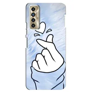 Чехлы (Знак сердечка) на TECNO Camon 17P (CG7n) (Сердечка знак)