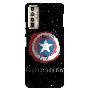 Чехол с Щитом Капитана Америки на TECNO Camon 17P (CG7n) (Щит Капитана)