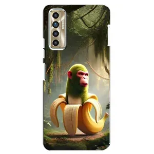 Чехол с мемами тралалело тралала для TECNO Camon 17P (CG7n) (Шимпанзини бананини)