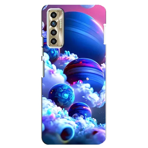 Чехол с рисунком «Синие планеты» для TECNO Camon 17P (CG7n) Чехол с рисунком «Синие планеты» для TECNO Camon 17P (CG7n)