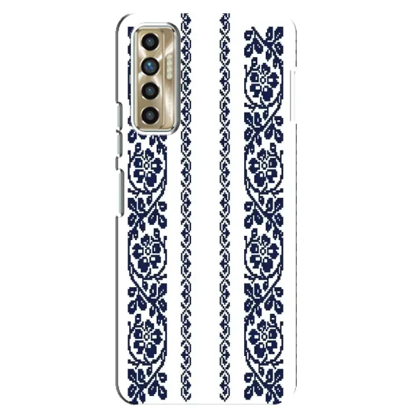 Чехол с рисунком «Синяя вышиванка» для TECNO Camon 17P (CG7n) Чехол с рисунком «Синяя вышиванка» для TECNO Camon 17P (CG7n)