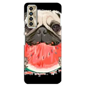 Чехол (ТПУ) Милые собачки для TECNO Camon 17P (CG7n) (Смешной Мопс)