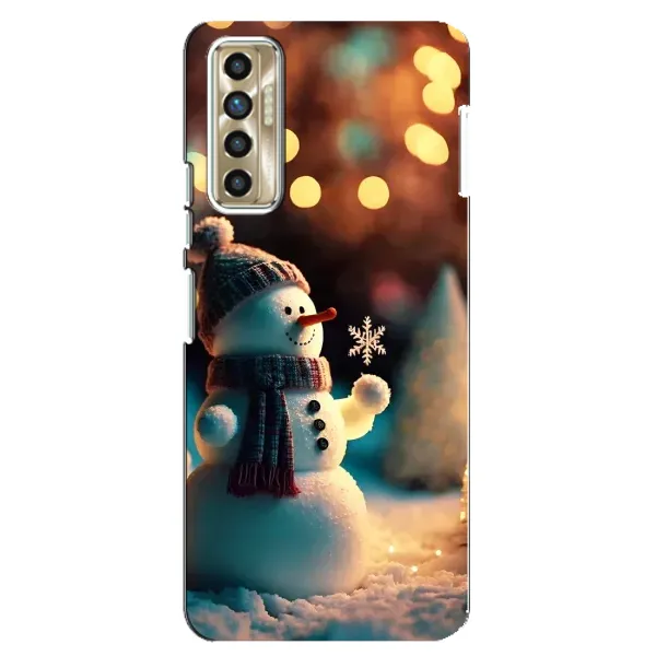 Чехол с рисунком «Снеговик праздничный» для TECNO Camon 17P (CG7n) Чехол с рисунком «Снеговик праздничный» для TECNO Camon 17P (CG7n)
