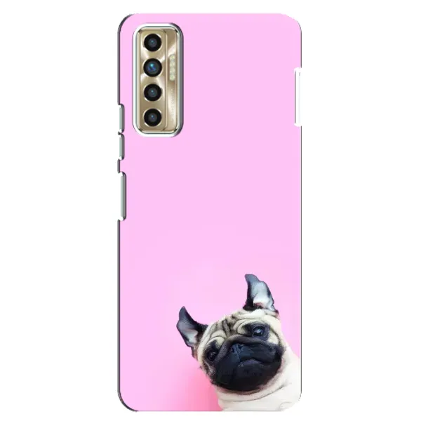 Чехол с рисунком «Собака на розовом» для TECNO Camon 17P (CG7n) Чехол с рисунком «Собака на розовом» для TECNO Camon 17P (CG7n)