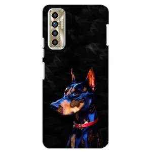 Бампер для TECNO Camon 17P (CG7n) с картинкой "Песики" (Собака Мопс)
