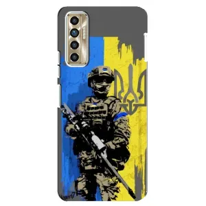 Чохли з принтом (Воїни ЗСУ) для TECNO Camon 17P (CG7n) (Солдат ЗСУ)