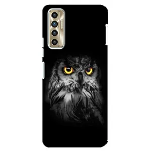 Чохли з принтом СОВИ для TECNO Camon 17P (CG7n) (Сова на чорному)
