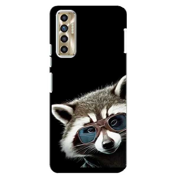 Чехол с рисунком «Стильный Енот» для TECNO Camon 17P (CG7n) Чехол с рисунком «Стильный Енот» для TECNO Camon 17P (CG7n)
