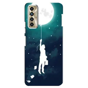 Чохол (ТПУ) з планетами на TECNO Camon 17P (CG7n) (To The moon)
