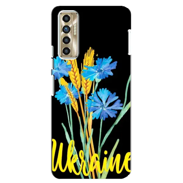 Чехол с рисунком «Ukraine в цветочках» для TECNO Camon 17P (CG7n) Чехол с рисунком «Ukraine в цветочках» для TECNO Camon 17P (CG7n)