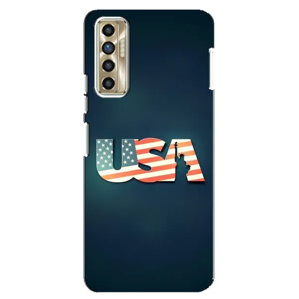 Чехол с рисунком «USA» для TECNO Camon 17P (CG7n) Чехол с рисунком «USA» для TECNO Camon 17P (CG7n)