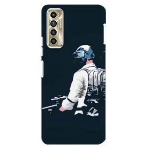 Чохол з картинкою "Герой Pubg" на TECNO Camon 17P (CG7n) (В екіперівці)