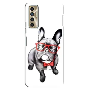 Бампер для TECNO Camon 17P (CG7n) с картинкой "Песики" (В очках)