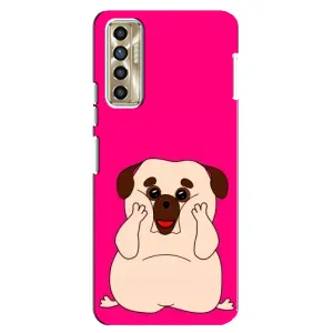 Чехол (ТПУ) Милые собачки для TECNO Camon 17P (CG7n) (Веселый Мопсик)
