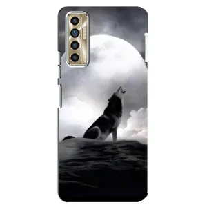 Чохол з Вовком на TECNO Camon 17P (CG7n) (Вовк і місяць)