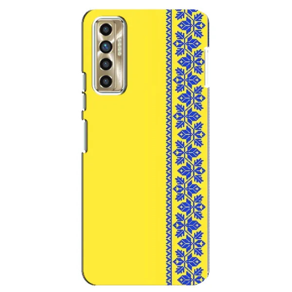 Чехол с рисунком «Вышиванка на желтом» для TECNO Camon 17P (CG7n) Чехол с рисунком «Вышиванка на желтом» для TECNO Camon 17P (CG7n)