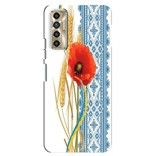 Чехол с рисунком «Вышиванка с цветком» для TECNO Camon 17P (CG7n) Чехол с рисунком «Вышиванка с цветком» для TECNO Camon 17P (CG7n)