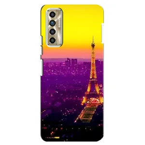 Чохол Ейфелева Вежа на TECNO Camon 17P (CG7n) (Яскрава башня)