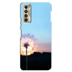 Силіконовий Чохол з кульбабками на TECNO Camon 17P (CG7n) (Захід з кульбабкою)