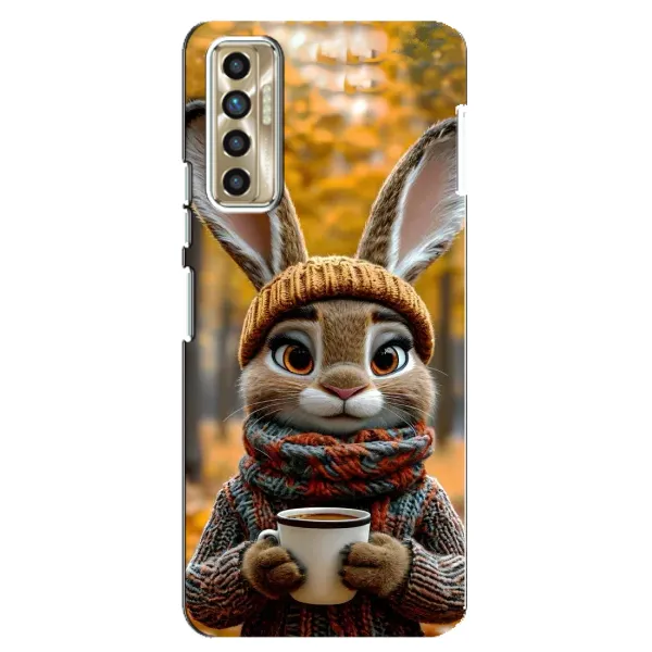 Чехол с рисунком «Зайчик с кофе» для TECNO Camon 17P (CG7n) Чехол с рисунком «Зайчик с кофе» для TECNO Camon 17P (CG7n)