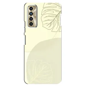 Чохол квітковий дизайн для TECNO Camon 17P (CG7n) (Зелений фон)
