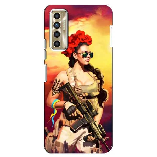Чехол с рисунком «Женщина солдат» для TECNO Camon 17P (CG7n) Чехол с рисунком «Женщина солдат» для TECNO Camon 17P (CG7n)