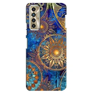 Чехлы со смыслом для TECNO Camon 17P (CG7n) (Золотые узоры)