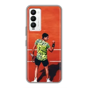 Чехлы с принтом Спортивная тематика для Tecno Camon 18 / Camon 18P (Алькарас Теннисист)