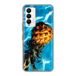 Чехол с изображением  вкусной еды для Tecno Camon 18 / Camon 18P (Ананас)
