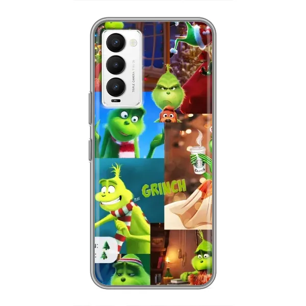 Чехол с рисунком «Арт Гринч» для TECNO Camon 18 / Camon 18P Чехол с рисунком «Арт Гринч» для TECNO Camon 18 / Camon 18P