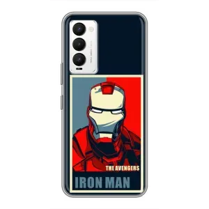 Чехол Супергерой Железный человек на Tecno Camon 18 / Camon 18P (Art Iron man)
