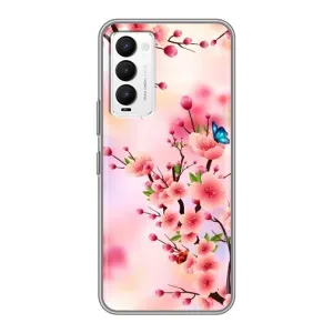 Чохол з картинкою Сакури на Tecno Camon 18 / Camon 18P (Метелики на сакурі)