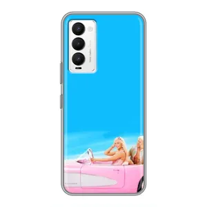 Силиконовый Чехол Барби Фильм на Tecno Camon 18 / Camon 18P (Барби и Кен)