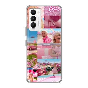 Силиконовый Чехол Барби Фильм на Tecno Camon 18 / Camon 18P (Барби стиль)