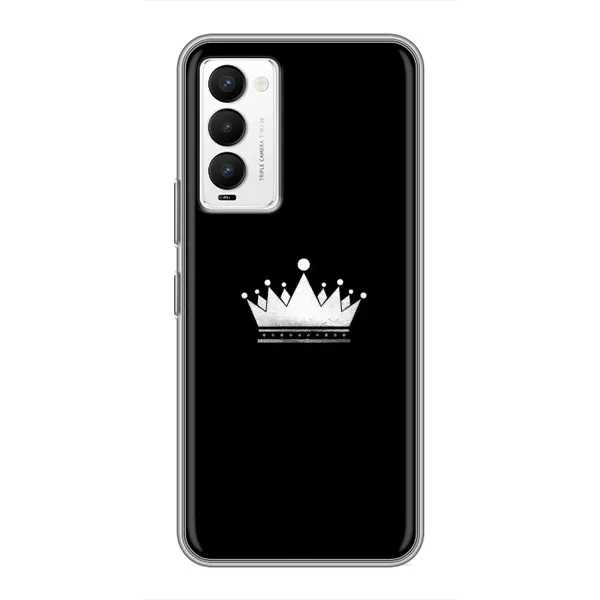 Чехол с рисунком «Белая корона» для TECNO Camon 18 / Camon 18P Чехол с рисунком «Белая корона» для TECNO Camon 18 / Camon 18P
