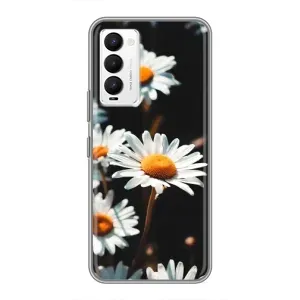 Чохол з ромашками на Tecno Camon 18 / Camon 18P (Білі ромашки)