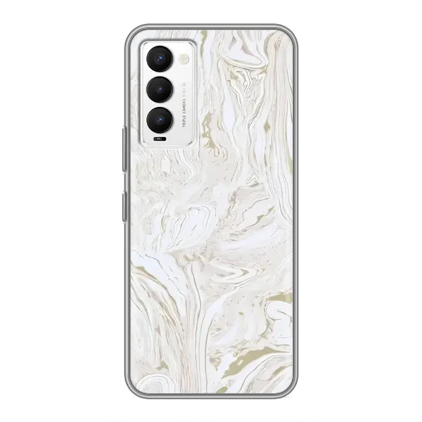 Чехол с рисунком «белый мрамор» для TECNO Camon 18 / Camon 18P Чехол с рисунком «белый мрамор» для TECNO Camon 18 / Camon 18P