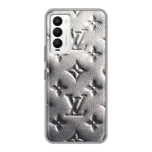 Текстурний Чохол Louis Vuitton для Техно Камон 18 / 18р (Бежевий ЛВ)