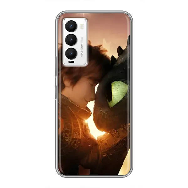 Чехол с рисунком «Беззубик и Иккинг» для TECNO Camon 18 / Camon 18P
