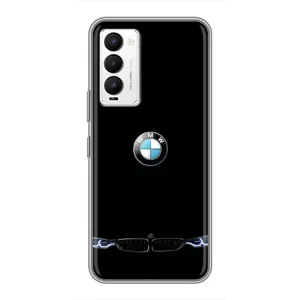Силиконовый бампер с картинкой машины на Tecno Camon 18 / Camon 18P (Черный BMW)